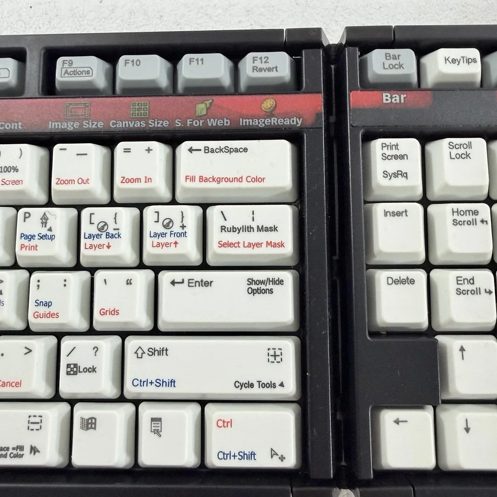 Zboard Keyboard Keyset Overlay Adobe Photoshop Foldable‎